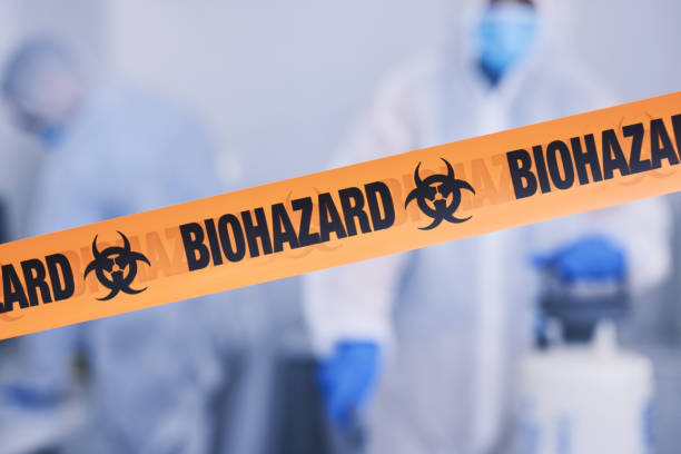 Professional Biohazard Cleanup technician working in Clarkson, KY